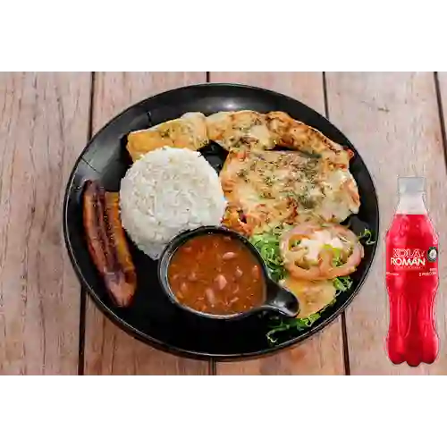 Combo Pechuga Asada 150 gr + Kola Román Original 400ML