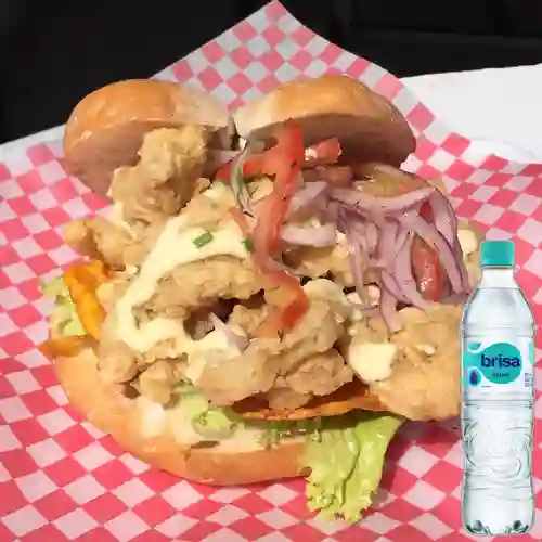 Combo Sanguche Jalea de Mariscos + Brisa Sin Gas 600ML