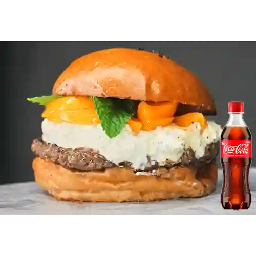 Combo Hamburguesa Peach Cream +Cocacola Orig 400ml