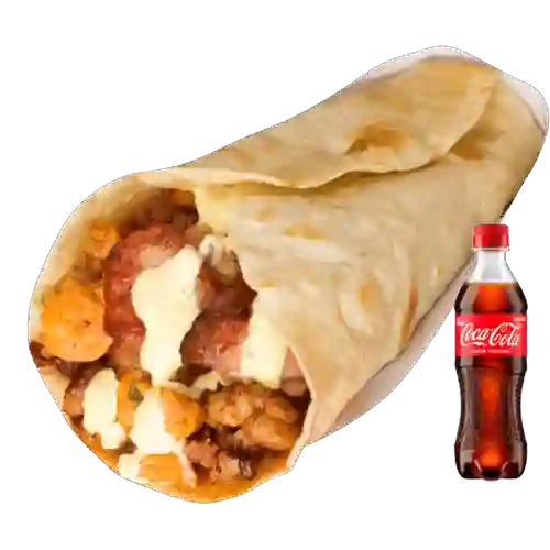 Combo Burro Alambre + Coca Cola Original 400 ml