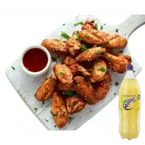 Combo Chilling Wings X12 + Quatro Original 1.5Lt