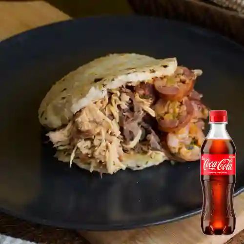 Combo Arepa Mixta Especial + Coca Cola Original 400 ml