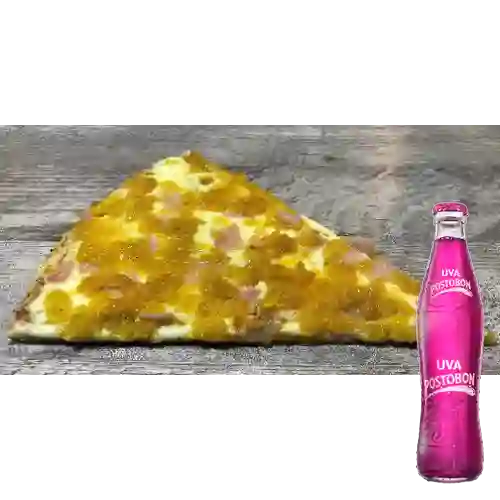 Combo Pizza Hawaiana + Uva Postobon 350 ml
