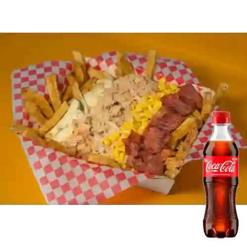 Combo Papas con Pollo + Coca-cola Original 400 ml