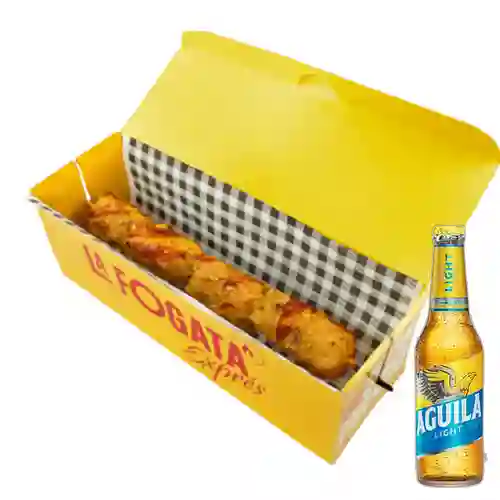 Combo Chuzo de Cerdo + Aguila Light 350 ml