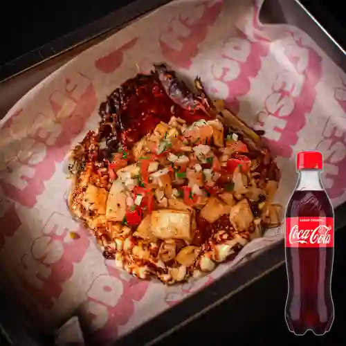 Tacos de Costra Vegetariano + CocaCola Org 400ml