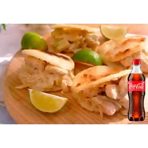 Combo Arepa de Pollo&Huevo +Cocacola Orig 400ml