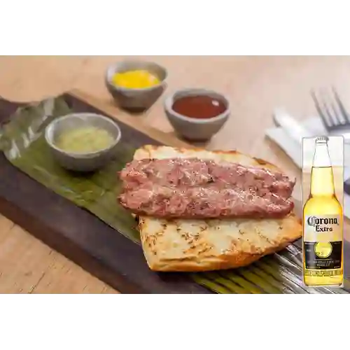 Combo Chorizo Salteño + Corona 330 ml