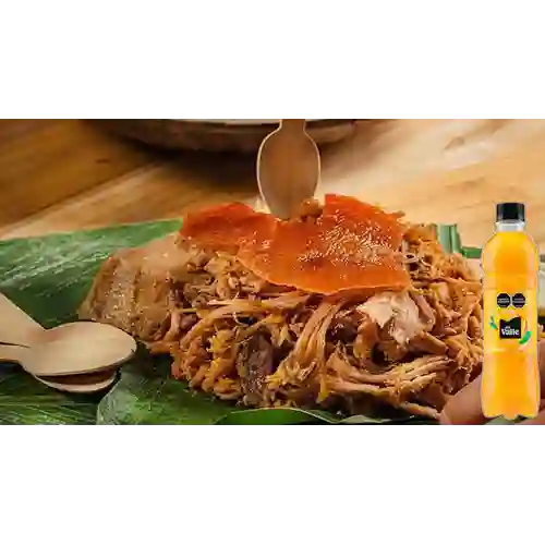 Combo Lechona Personal 250 gr + Del Valle Mango 500 ml