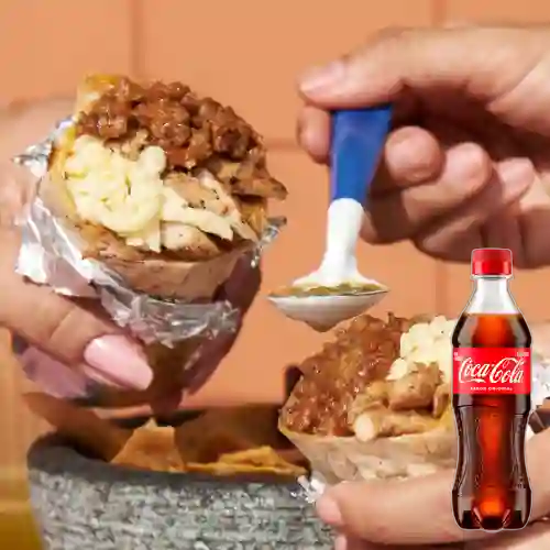 Combo Burro Chili Carnitas + Coca Cola Original 400 ml