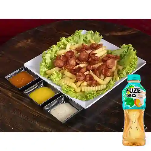 Combo Choripapa + Fuze Tea Mango 400 ml