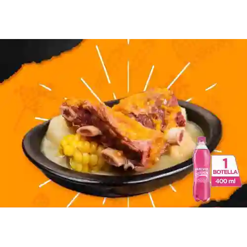 Combo Sancocho de Costilla + Postobón Manzana 400 ml