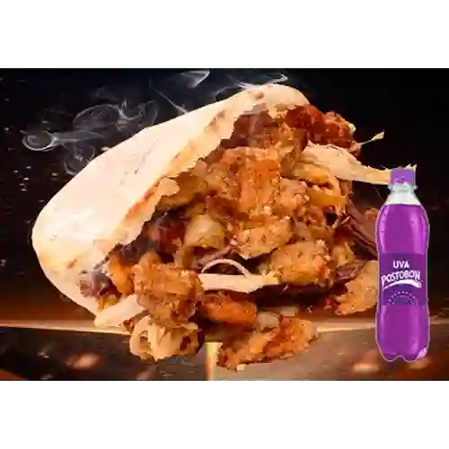 Combo Arepa Rellena con 5 Opciones + Uva 400 ml