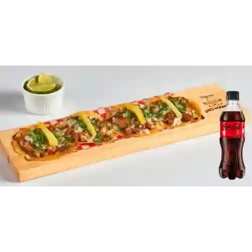 Combo Tacos de Pollo + Coca Cola Sin Azúcar 400 ml