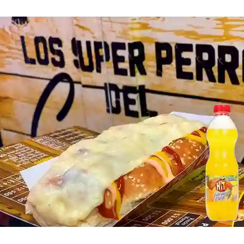 Combo Perro Sencillo + Hit Naranja Piña 500 ml