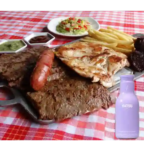 Combo Plato Mixto + Hatsu Morado 400 ml