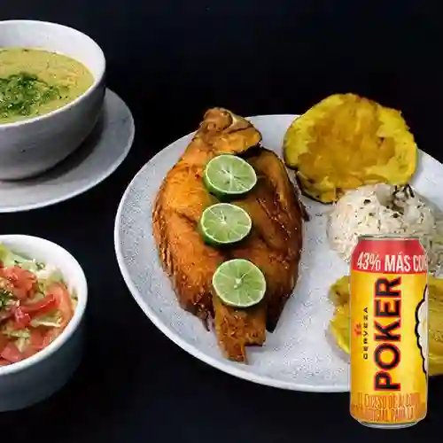 Combo Sancocho Pescado con Tilapia + Poker 330 ml