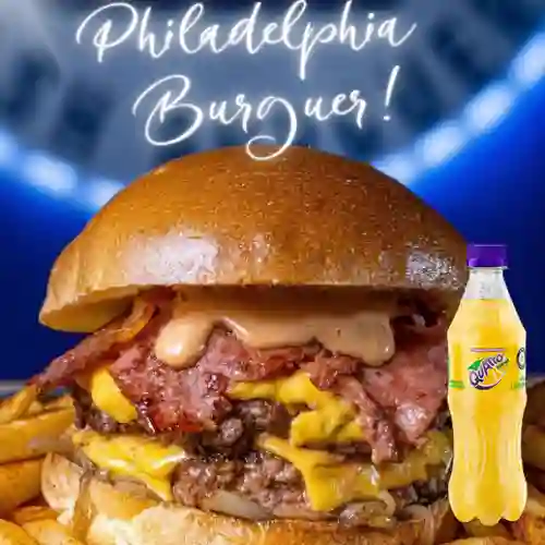Combo Hamburguesa Philadelphia + Quatro Original 400ML