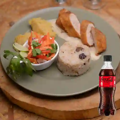 Combo Cordon Blue + Coca Cola Sin Azúcar 400 ml