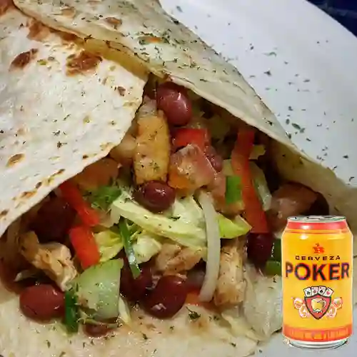 Combo Barra Grande Al Pastor + Cerveza Poker