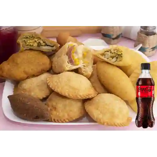 Combo Empanada Pollo&Queso +Cocacola S/az 400ml