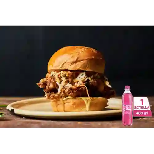 Combo Hamburguesa Hong Kong + Postobón Manzana 400 ml