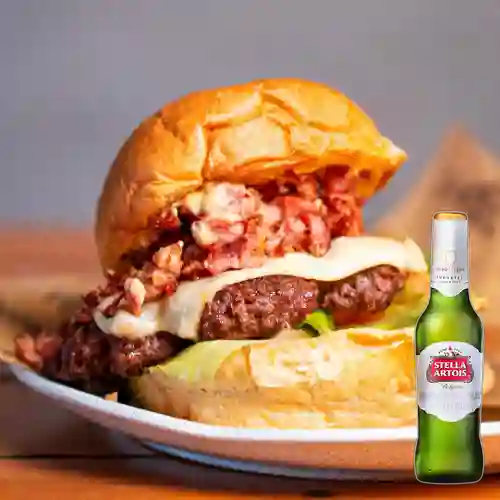 Combo Hamburguesa Chorizos&Burguer + Stella Artois 330ml