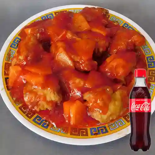 Combo Agridulce c/ Pollo +Cocacola Orig 400ml