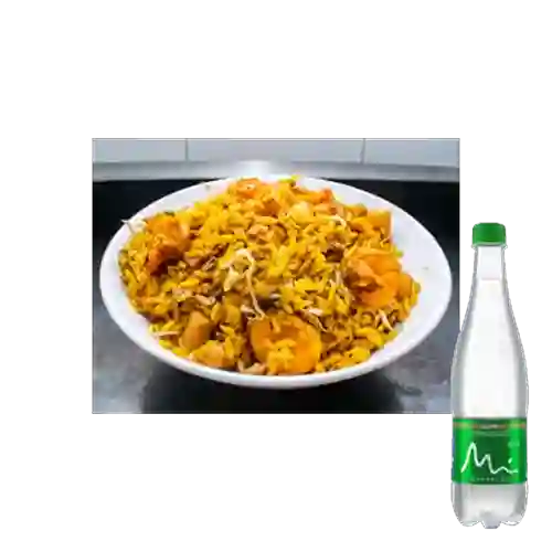 Combo Arroz Chino Especial + Manantial Con Gas 600ML