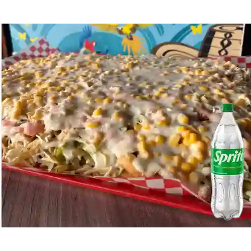 Combo Salchipapas la Pechichona + Sprite Original 1.5Lt