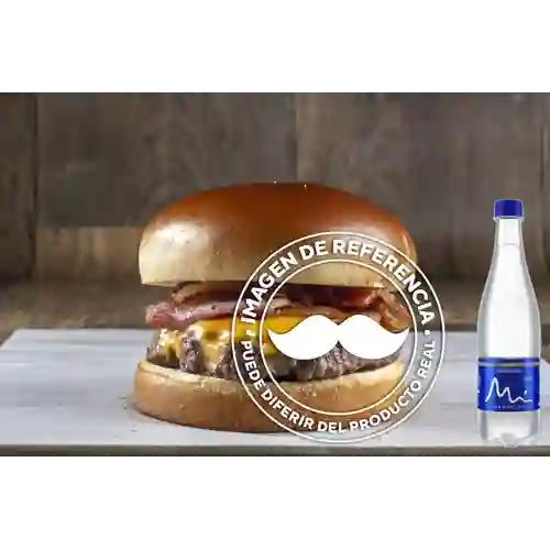 Hamburguesa Whopper Deluxe Champiñones 140gr+Agua Manantial S/gas 600ml