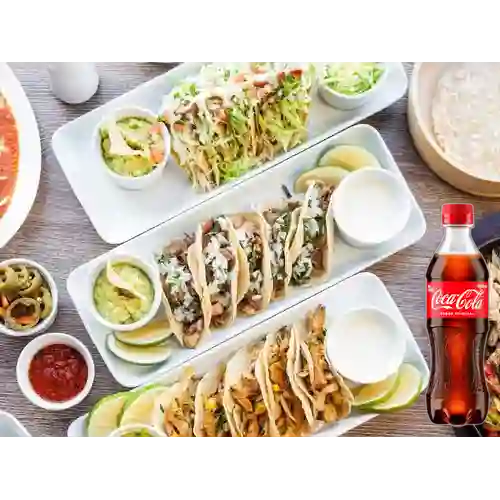 Combo Taco Al Pastor X3 +Cocacola Orig 400ml