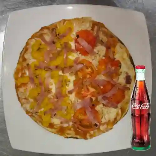 Combo Pizza Personal 2 Sabores + Coca-cola 350 ml