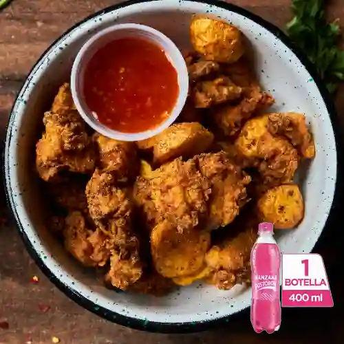 Combo Pop Corn Chicken Grande +Postobón Manzana 400ml