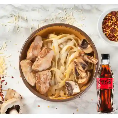Combo Pollo & Setas + Coca Cola Sin Azúcar 300ML