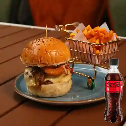 Combo Queen Burger + Coca Cola Sin Azúcar 400 ml