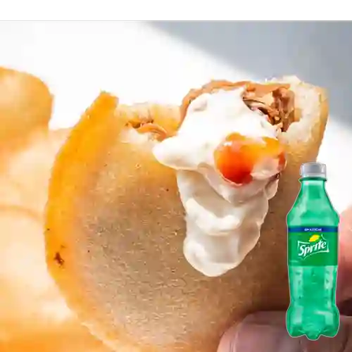 3X Empanadas de Carne Desmechada +Sprite S/az 400ml