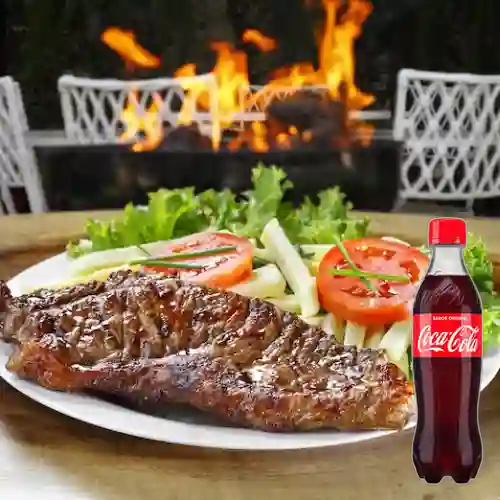 Combo Carne Asada a la Parrilla. + Cocacola Orig 400ml