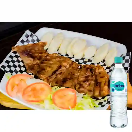 Combo Carne de Res Asada + Brisa Sin Gas 600ML