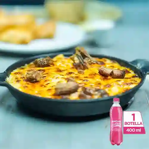 Combo Brisket Mac y Cheese + Postobón Manzana 400 ml