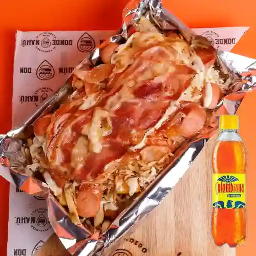 Combo Salchipapa Especial Zenú + Colombiana 400 ml