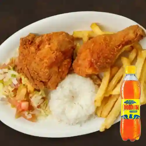 Combo Bandeja con Broaster + Colombiana 350 ml