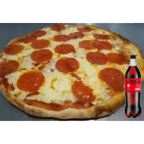 Combo Pizza Pepperoni Grande +Cocacola S/az 1.5L