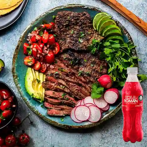 Combo Carne Asada 150 gr + Kola Román Original 400ML