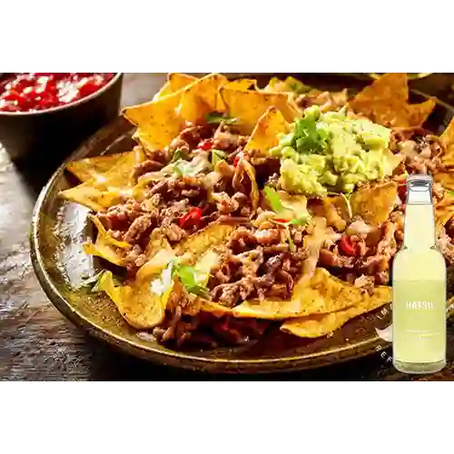 Combo Nachos Chingones +Hatsu Limon&Hierba Buena 300ml