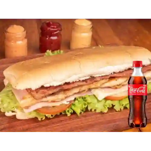 Combo Sándwich Mixto + Coca Cola Original 400 ml