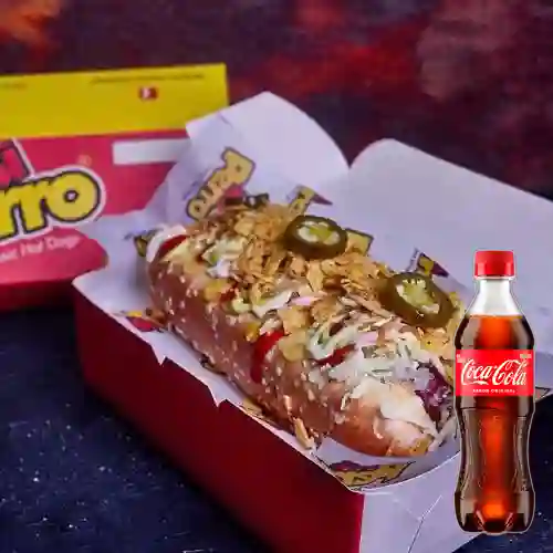 Combo Perro Caliente + Coca Cola Original 400 ml