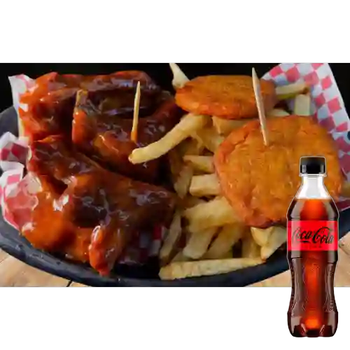 Combo Chibcostillas BBQ + Coca-Cola ZERO 400ml
