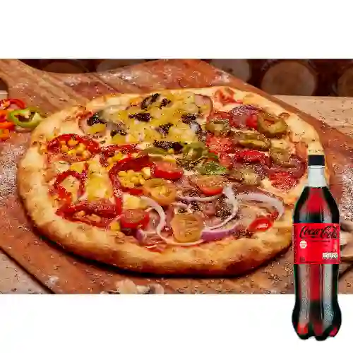 Combo Pizza 30 Centímetros + Coca Cola Sin Azúcar 1.5L