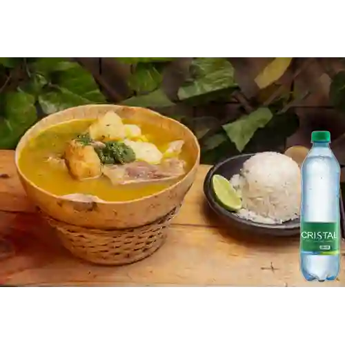Combo Costilla + Cristal Con Gas 600 ml